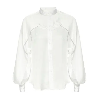 Lahive Women's White Santo Cutout Blouse