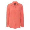 Lahive Women's Yellow / Orange Emma Silk Button Down Blouse In Yellow/orange