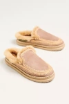 Laidback London Jun 4.1 Suede Slippers In Nude