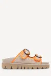 Laidback London Women's Clay Sandal In Orange In Orange