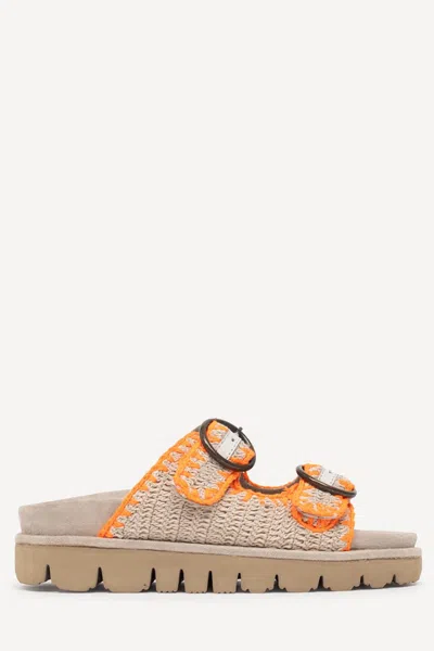 Laidback London Women's Clay Sandal In Orange