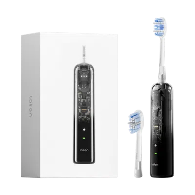 Laifen Wave Pro Electric Toothbrush With 2 Heads And Storage Bag In Black