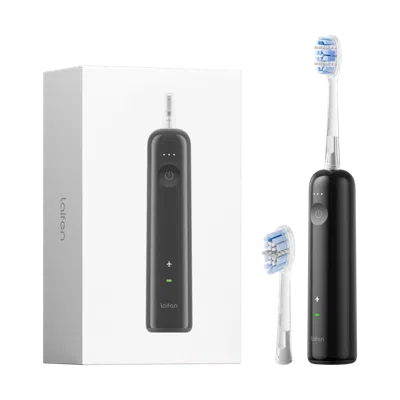 Laifen Wave Pro Electric Toothbrush With 2 Heads And Storage Bag In Black