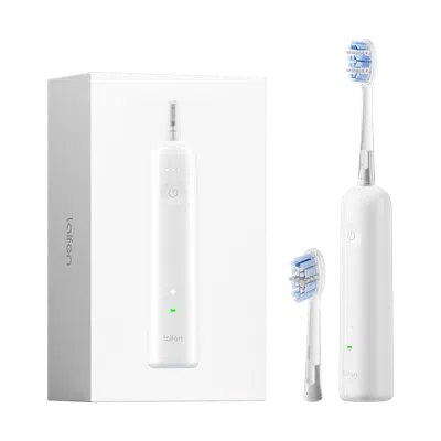Laifen Wave Pro Electric Toothbrush With 2 Heads And Storage Bag In White