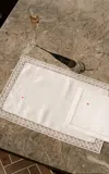 Laila Gohar X Vis-a-vis Paris Napkin Matching"belle De Jour + Spider Thread"