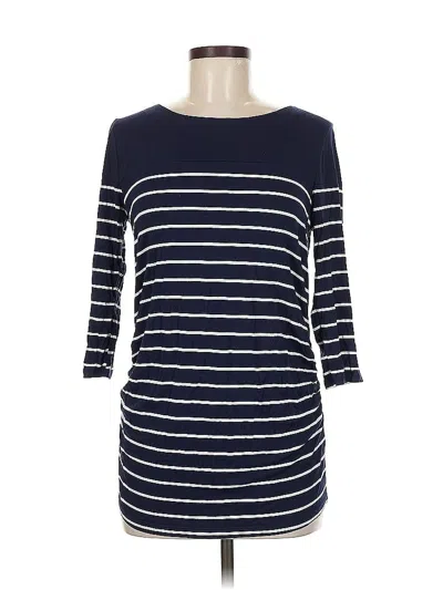 Pre-owned Laila Jayde 3/4 Sleeve T-shirt In Blue