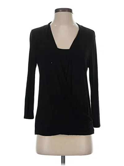 Pre-owned Laila Jayde 3/4 Sleeve T-shirt In Black