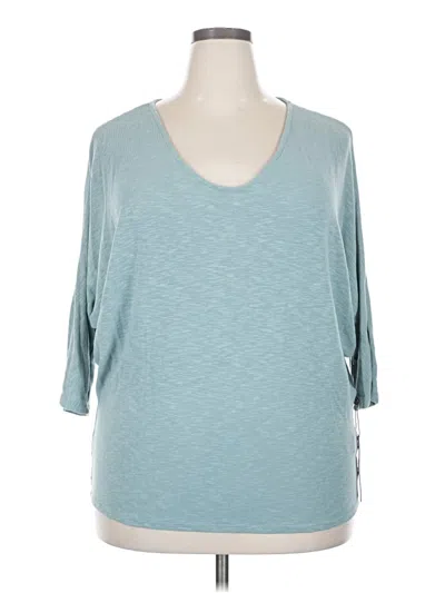 Pre-owned Laila Jayde 3/4 Sleeve T-shirt In Blue