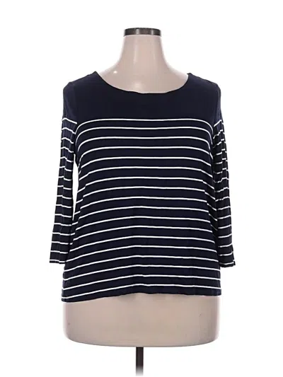 Pre-owned Laila Jayde 3/4 Sleeve T-shirt In Blue