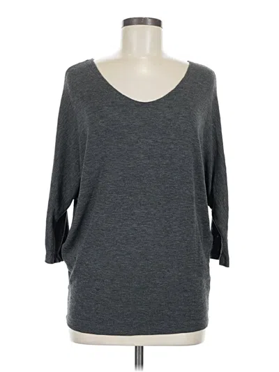 Pre-owned Laila Jayde 3/4 Sleeve T-shirt In Gray