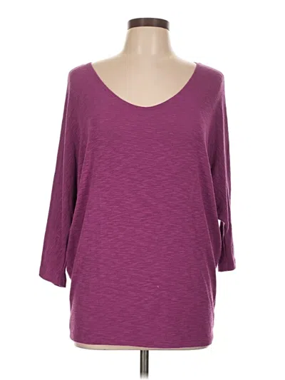 Pre-owned Laila Jayde 3/4 Sleeve T-shirt In Purple