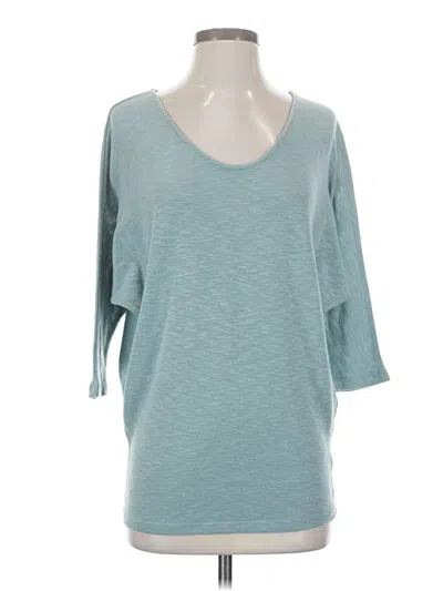 Pre-owned Laila Jayde 3/4 Sleeve T-shirt In Teal