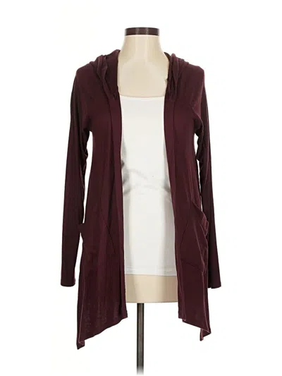 Pre-owned Laila Jayde Cardigan Sweater In Burgundy