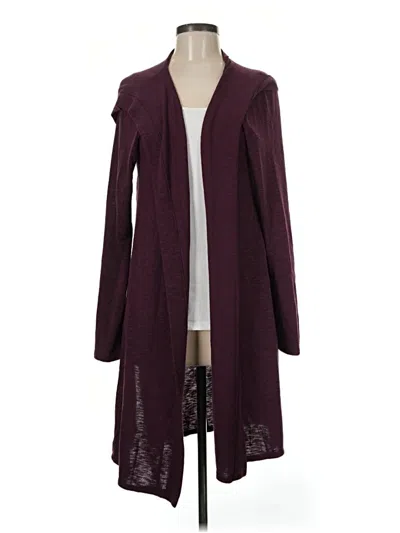 Pre-owned Laila Jayde Cardigan Sweater In Burgundy