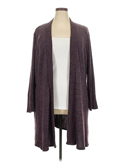 Pre-owned Laila Jayde Cardigan Sweater In Purple
