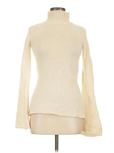 Pre-owned Laila Jayde Cashmere Pullover Sweater In Ivory