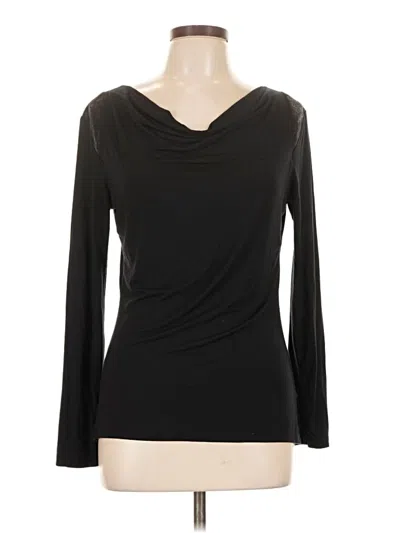 Pre-owned Laila Jayde Long Sleeve Top Black Cowl Neck Tops