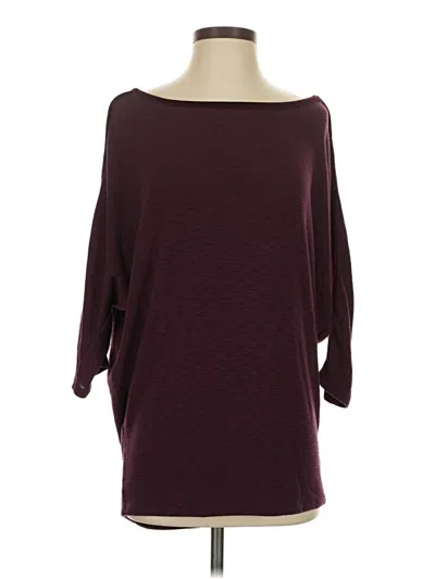 Pre-owned Laila Jayde Poncho In Burgundy