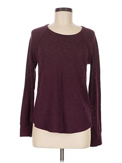 Pre-owned Laila Jayde Pullover Sweater In Burgundy