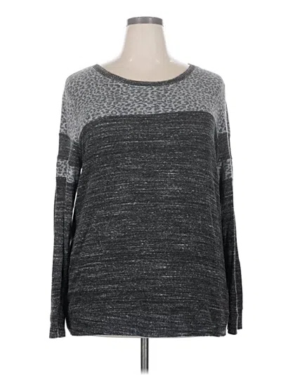 Pre-owned Laila Jayde Pullover Sweater In Gray