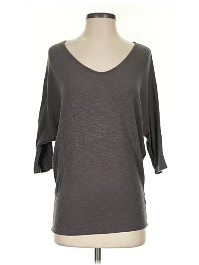 Pre-owned Laila Jayde Pullover Sweater In Gray