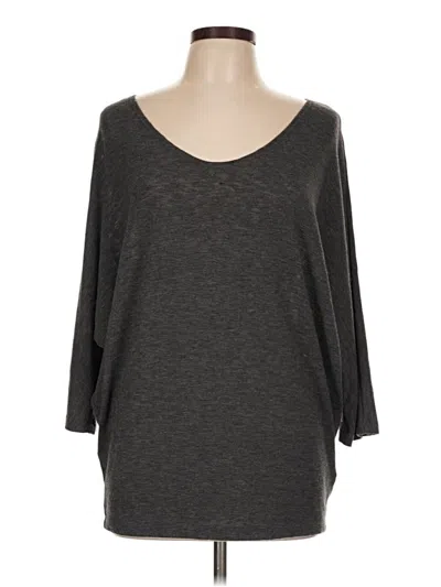 Pre-owned Laila Jayde Pullover Sweater In Gray