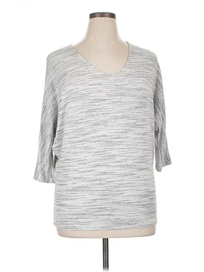 Pre-owned Laila Jayde Pullover Sweater In Silver
