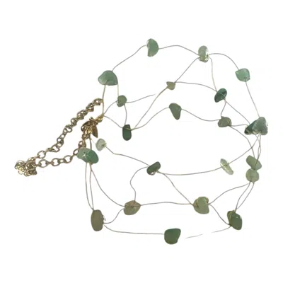 Laine Studio Women's Green / Gold Choker Verde Light In Multi