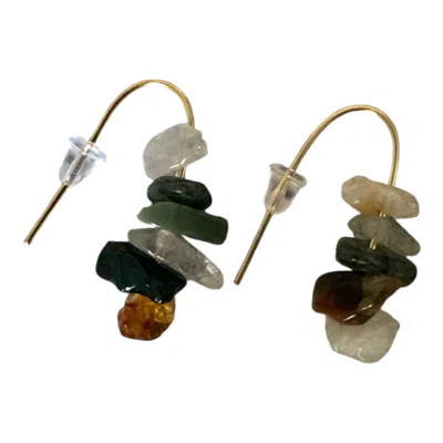 Laine Studio Women's Grey Pendientes Laine Botella In Gray