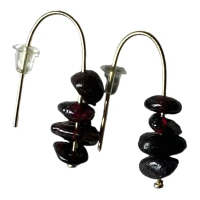 Laine Studio Women's Red Pendientes Laine Vino