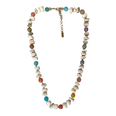 Laine Studio Women's White Collar Capri Colores