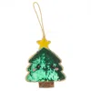 Laines London Green / Gold / Brown Extra Large Christmas Laines Lovables Xmas Tree Decoration In Multi