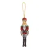 Laines London Red / White / Black Extra Large Christmas Red, White & Black Nutcracker Decoration In Multi
