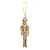 Laines London Silver / Gold Extra Large Christmas Gold & Silver Nutcracker Decoration In Multi