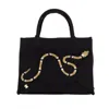 Laines London Women's Black / Gold Laines Couture Hand Embellished Black & Gold Snake Tote Bag - Black In Black/gold