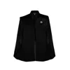 Laines London Women's Black / Gold Laines Couture Tailored Cape With Embellished Black Corsage In Black/gold