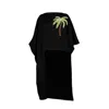 Laines London Women's Black Laines Couture Asymmetric Blouse Cape With Embellished Luxe Palm Tree
