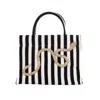 Laines London Women's Black / White Laines Couture Hand Embellished Crystal & Pearl Snake Tote Bag - Black & Cream In Black/white