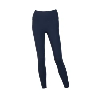 Laines London Women's Blue High Waisted Sculpting Active Leggings Made From Recycled Bottles - Navy
