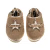 Laines London Women's Brown / Gold / Neutrals Flatform Cloud Slippers With Fucking Fabulous Brooches - Toffee In Neutral