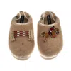 Laines London Women's Brown / Gold / Neutrals Flatform Cloud Slippers With Show Jump Horse Brooches - Toffee In Brown