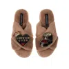 Laines London Women's Brown / Neutrals Classic Laines X Juliet Sears Slippers With Airfryer Queen Brooches - Toffe In Brown