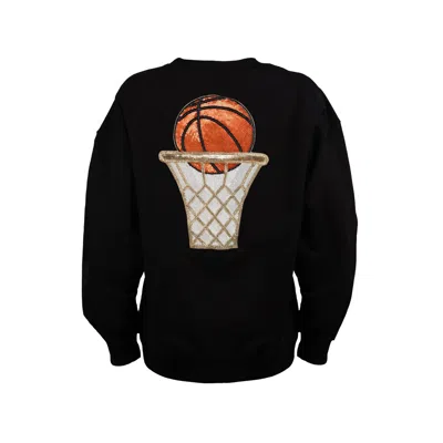 Laines London Women's Embellished Basketball Sweatshirt - Black