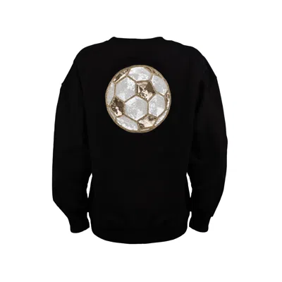Laines London Women's Embellished Football Sweatshirt - Black