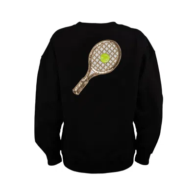 Laines London Women's Embellished Tennis Sweatshirt - Black