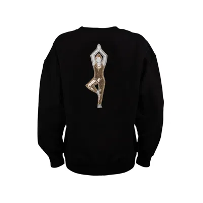 Laines London Women's Embellished Yoga Sweatshirt - Black