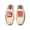 Laines London Women's Gold / Neutrals Classic Mules With Laines Loveables Jam & Toast Brooches - Cream & Gold In Gold