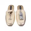 Laines London Women's Gold / Neutrals / White Classic Mules With Vodka Martini Brooches - Cream & Gold In Multi