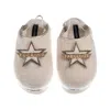 Laines London Women's Gold / Neutrals / White Flatform Cloud Slippers With Fucking Fabulous Brooches - Cream In Multi