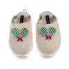 Laines London Women's Gold / Neutrals / White Flatform Cloud Slippers With Pickle Ball Racket Brooches - Cream In Neutral